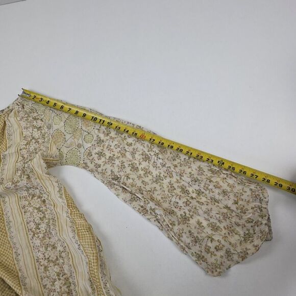 D'ascoli Dress Women Cecile Maxi‎ Floral Tassel Balloon Sleeve Small Bohemian - Picture 11 of 16